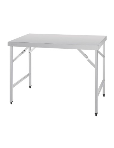Table pliante inox Vogue 1200mm - robuste et transportable