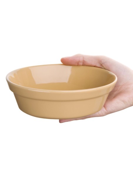 Plats à gratin ovales Olympia Stoneware 161x116 mm - Lot de 6