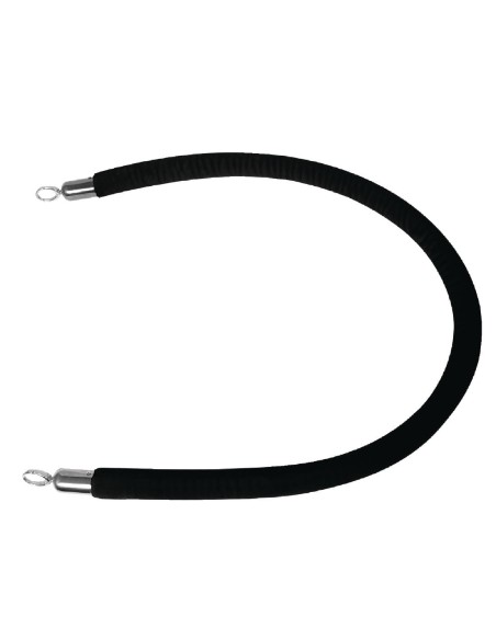 Cordon d'accueil Bolero noir - 1,5 m