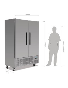 Armoire réfrigérée 2 portes 960L Polar Série G 2