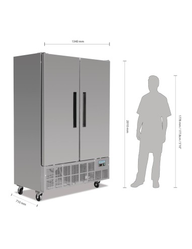 Armoire réfrigérée 2 portes 960L Polar Série G