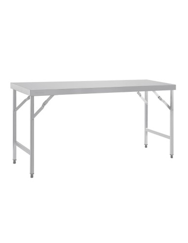 Grande table pliante inox Vogue 1800mm - solide et pratique