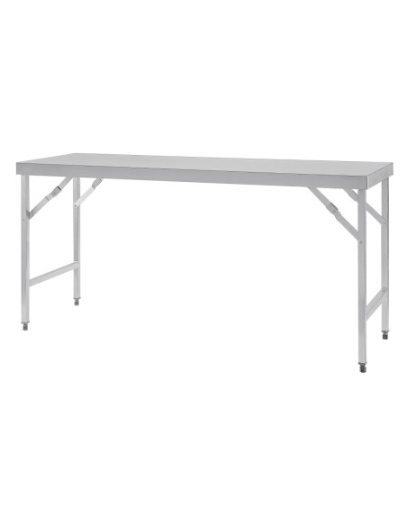 Grande table pliante inox Vogue 1800mm - solide et pratique