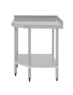 Table d'angle inox Vogue 600mm - gain de place 2