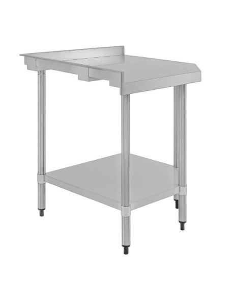 Table d'angle inox Vogue 600mm - gain de place