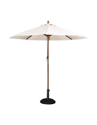 Parasol rond Bolero écru 2,5m - Ombre élégante