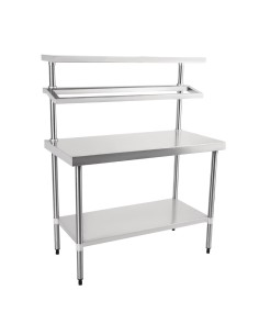 Table préparation inox Vogue - support bacs GN 1500x1200x600