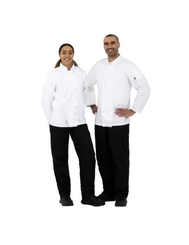 Veste de cuisine mixte Whites Vegas blanche L - Whites Chefs