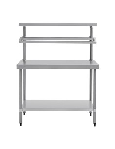Table préparation inox Vogue - support bacs GN 1500x1200x600 2