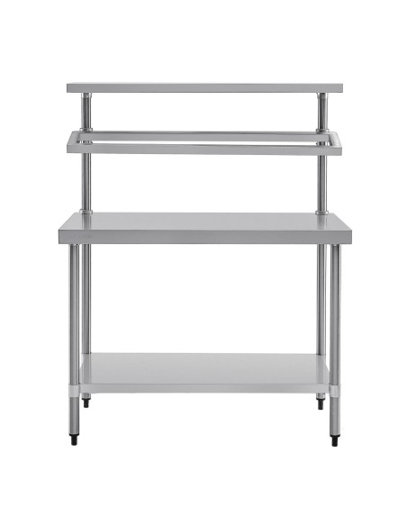 Table préparation inox Vogue - support bacs GN 1500x1200x600