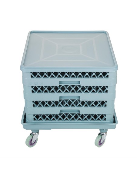 Chariot Vogue pour casiers de lavage 40kg - Bleu