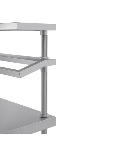 Table préparation inox Vogue - support bacs GN 1500x1200x600