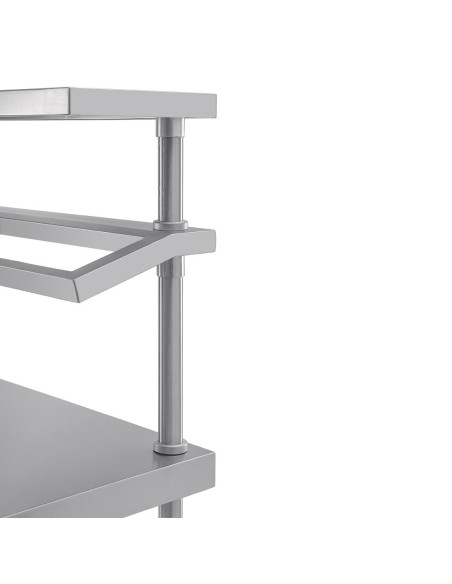 Table préparation inox Vogue - support bacs GN 1500x1200x600