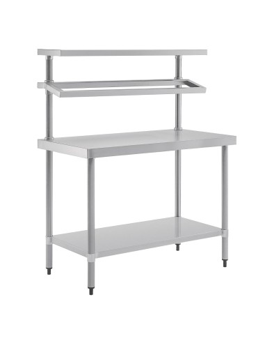Table préparation inox Vogue - support bacs GN 1500x1200x600