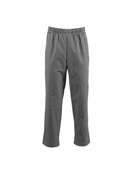 Pantalon cuisine Whites Easyfit XS à carreaux noirs