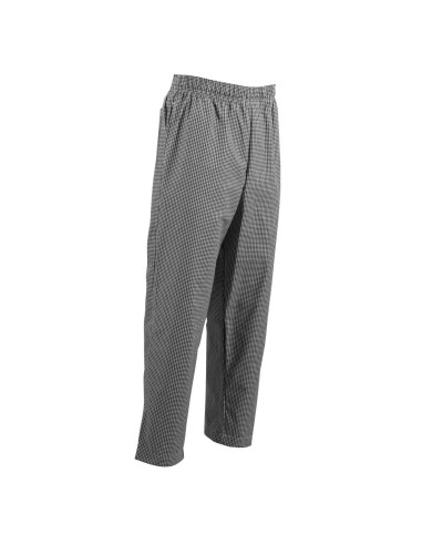 Pantalon cuisine Whites Easyfit XS à carreaux noirs