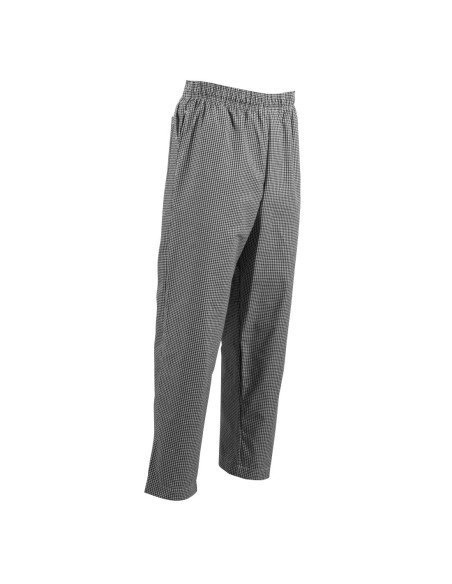 Pantalon cuisine Whites Easyfit XS à carreaux noirs
