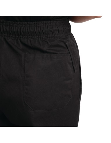 Pantalon de cuisine mixte Teflon Easyfit noir M - Whites Chefs