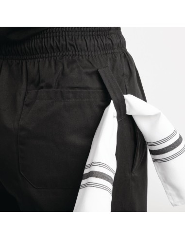 Pantalon de cuisine mixte Teflon Easyfit noir XL