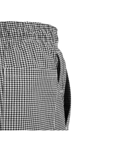 Pantalon cuisine Whites Easyfit XS à carreaux noirs