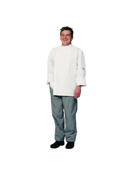 Veste cuisinier Chaud Devant Santino blanc S - Polycoton