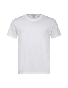 T-Shirt mixte blanc XL - 100% coton - Sans Marque