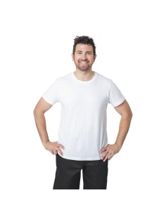 T-Shirt mixte blanc XL - 100% coton - Sans Marque 2