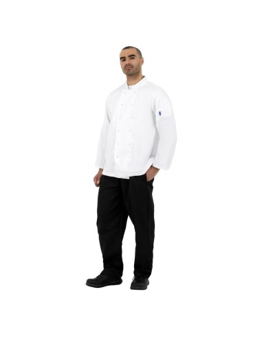 Veste de cuisine mixte Whites Vegas blanche XS - 60 caractères