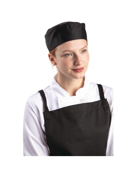 Calot de cuisine noir L - Whites Chefs Clothing
