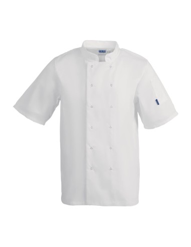 Veste de cuisine Whites Vegas mixte manches courtes blanche M