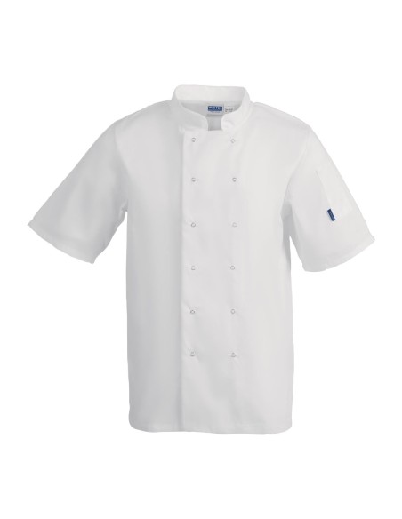 Veste de cuisine Whites Vegas mixte manches courtes blanche XS