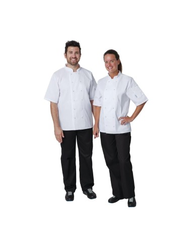 Veste de cuisine Whites Vegas S manches courtes - blanc
