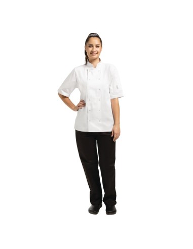 Veste de cuisine Whites Vegas mixte manches courtes blanche XS