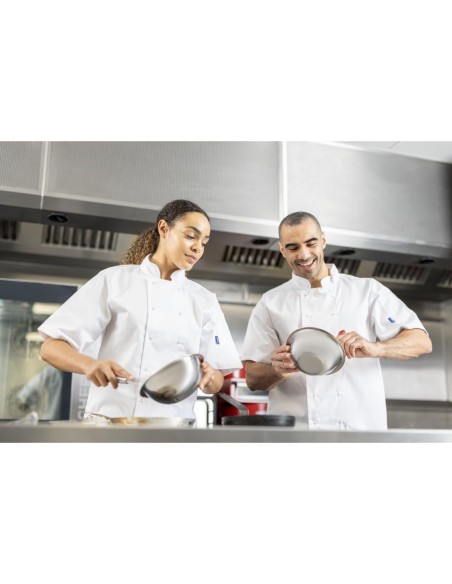 Veste de cuisine Whites Vegas mixte manches courtes blanche XS