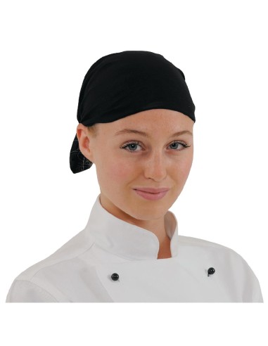 Bandana Buff noir - Accessoire mixte en microfibre