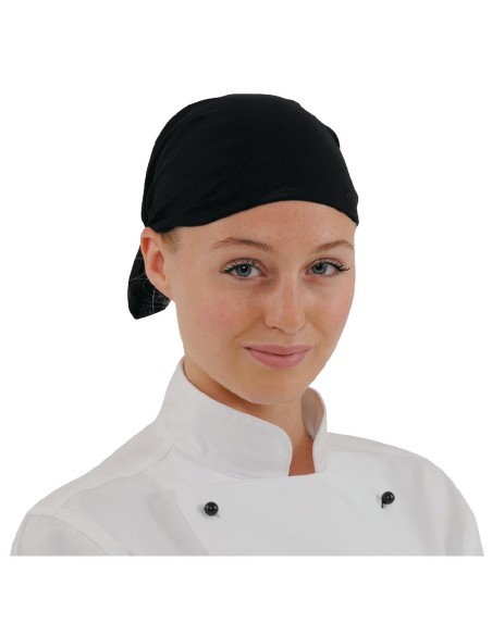 Bandana Buff noir - Accessoire mixte en microfibre