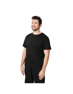 T-shirt mixte noir L - 100% coton - Confort professionnel 2