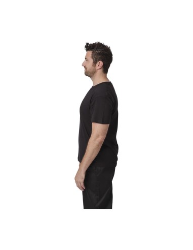T-shirt mixte noir L - 100% coton - Confort professionnel