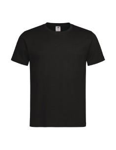 T-shirt mixte noir XL - 100% coton