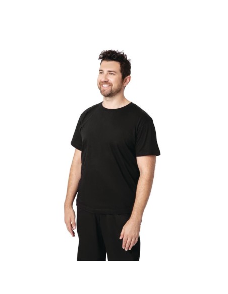 T-shirt mixte noir XL - 100% coton