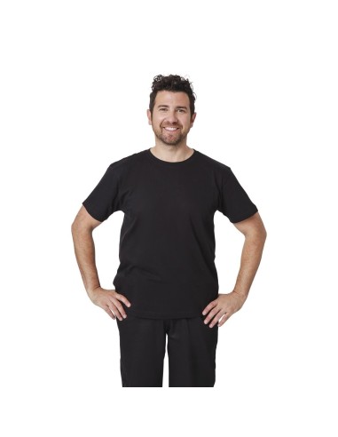 T-shirt mixte noir XL - 100% coton