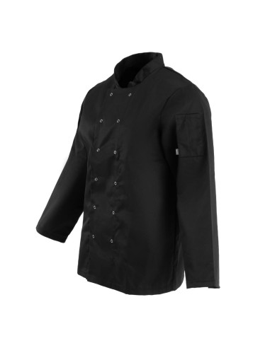Veste de cuisine mixte Whites Vegas noire XS - durable et confortable