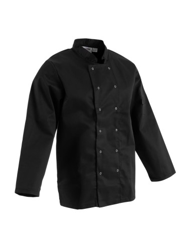 Veste de cuisine mixte Whites Vegas noire XXL - Whites Chefs