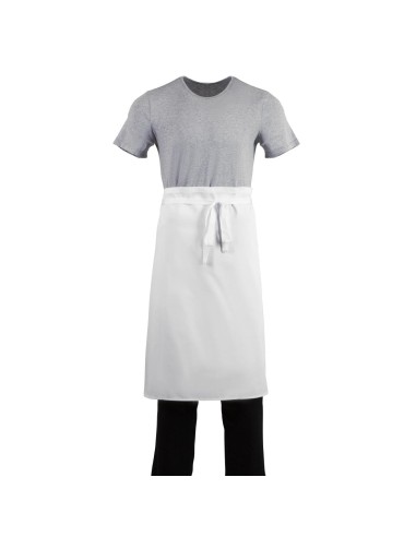 Tablier standard Whites blanc - 65% polyester/35% coton