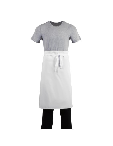 Tablier standard Whites blanc - 65% polyester/35% coton