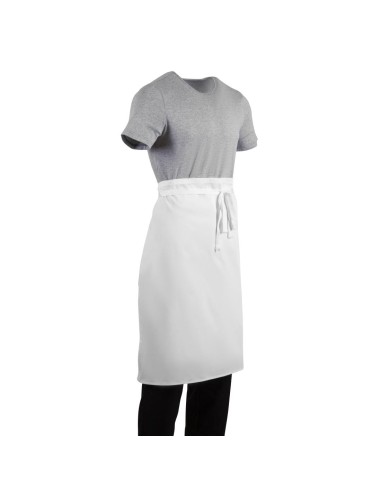 Tablier standard Whites blanc - 65% polyester/35% coton
