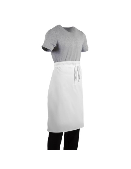 Tablier standard Whites blanc - 65% polyester/35% coton