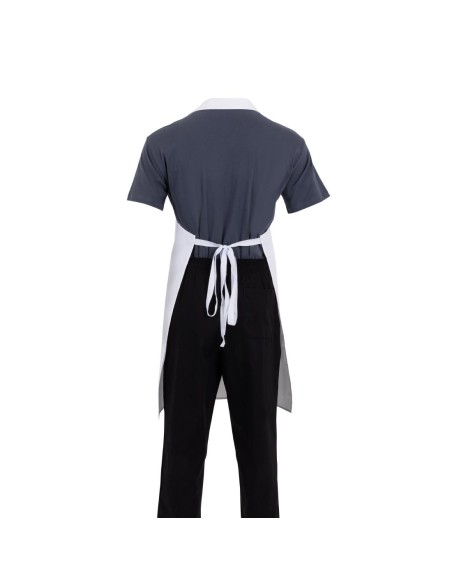 Tablier bavette Whites blanc - polyester-coton