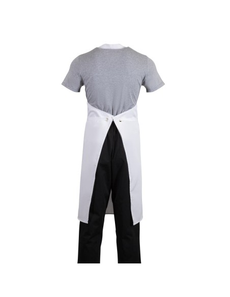 Tablier bavette Whites blanc XL - 80% polyester/20% coton