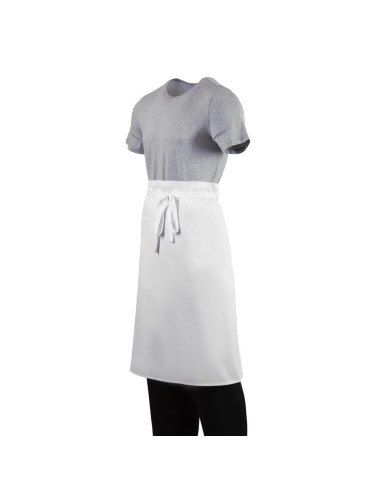 Tablier standard Whites blanc - 65% polyester/35% coton